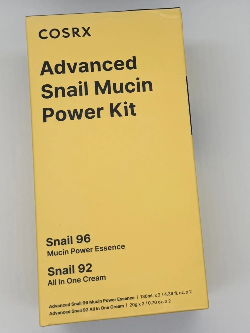 COSRX Advanced Snail Mucin Power Kit 4 Pc Korean Skincare Set New